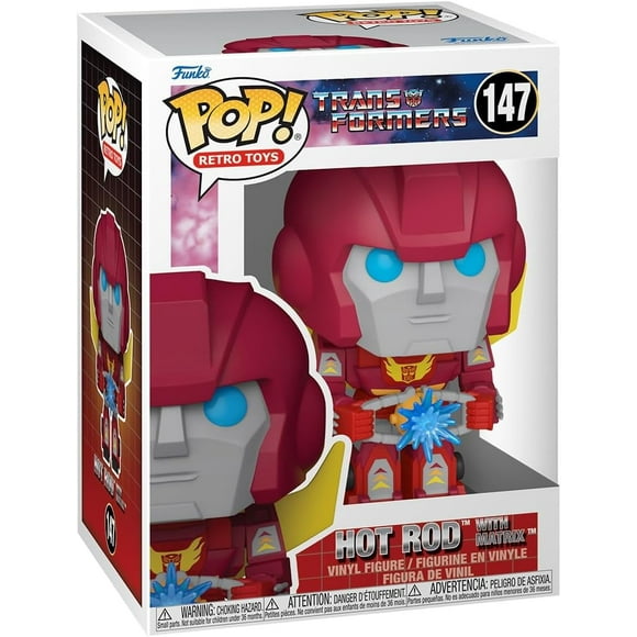 Pop Retro Toys Transformers 3.75 Inch Action Figure - Hot Rod with Matrix #147