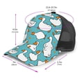 thumbnail image 2 of Lsque Cartoon Funny Goose Printed Trucker Hat - Baseball Cap for Men Women - Breathable Mesh Side, Adjustable Fit - for Casual Wear, 2 of 7