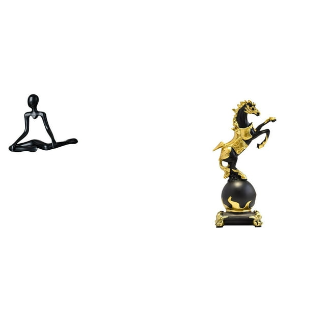 Figura de escritorio, pensador, escultura, estatua de caballo, adorno de resina, arte moderno abstracto, adecuado para regalar, decoración de oficina
