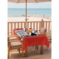 thumbnail image 2 of Outdoor Tablecloths with Umbrella Hole & Zipper, Cars Rectangle Tablecloth 52x70 Inch, Red Cartoon Funny Simple Truck Silhouettes Art Waterproof Table Cloth, Patio/Pool/Picnic Table Covers, 2 of 8