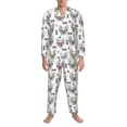 thumbnail image 3 of Lsque Cute French Bulldog Pattern Long Sleeve Pajama Set for Men - Soft 2-Piece Sleepwear and Loungewear Set with Pockets, Comfy Nightwear-XX-Large, 3 of 7