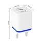 thumbnail image 4 of Seitruly UE enchufe 3.1A Universal 2 puertos USB de pared adaptador de viaje para Teléfono y Comunicación No.7, 4 of 6