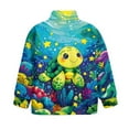 thumbnail image 5 of Uorisanigo Quarter Zip Pullover Sweatshirts Long Sleeve Zipper Sweatshirt Loose Underwater Cartoon Turtle Athletic Pullover Tops Half Zip Mock Neck Hoodies Jackets Casual Clothing, 5 of 7
