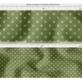 thumbnail image 6 of Printed Cotton Canvas Fabric by Soimoi | Polka Dots Design - Green | 56 Inch Wide | Sold by 2 Yard | Heavy Duty Craft & Upholstery Fabric, 6 of 7