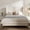 California King + Ivory Boucle, variant on Harper Tall Headboard Upholstered Bed / 54" High Headboard / Elegant Simplicity / No Box Spring Needed / Easy Assembly / California King / Ivory Boucle