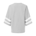 thumbnail image 4 of TINZ Casual Jacket Dailywear V Neck Solid Color Comfortable Designer Outerwear Open Front Summer Plus Size Short Sleeve Shirts Blouses Womens Button down Long Sleeve Cardigan Cardigan Sweatshirt, 4 of 5