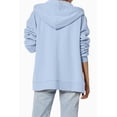 thumbnail image 2 of TheMoogan Women's Essential Full Zip Cotton Fleece Hoodie Sweatshirt Relaxed Track Jacket, 2 of 7