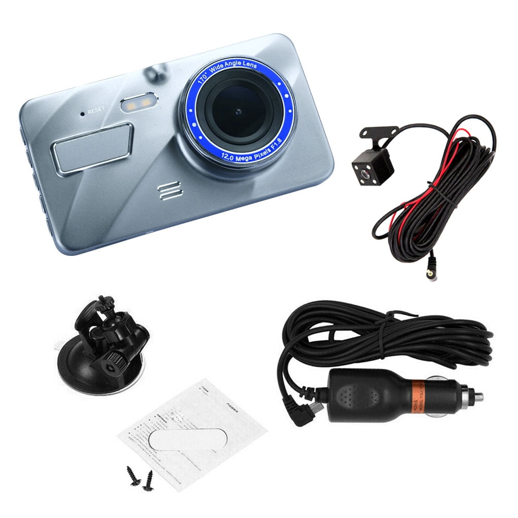 Parking Monitor G-Sensor Poetele-R 4 Inch Screen Dash Cam 1080P Car DVR Dashboard Camera Full HD with Dual Lens Front and Rear,170°Wide Angle WDR Loop Recording Motion Detection 4350447806 