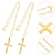 thumbnail image 5 of 3 uds. Collares con colgante de cruz, collares cruzados decorativos, cadenas cruzadas, collares cruzados, 5 of 6