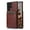 Brown, variant on Case For Samsung Galaxy S25 Ultra/S25 Plus/S25, Wallet Phone Case With Card Slot Flip Kickstand