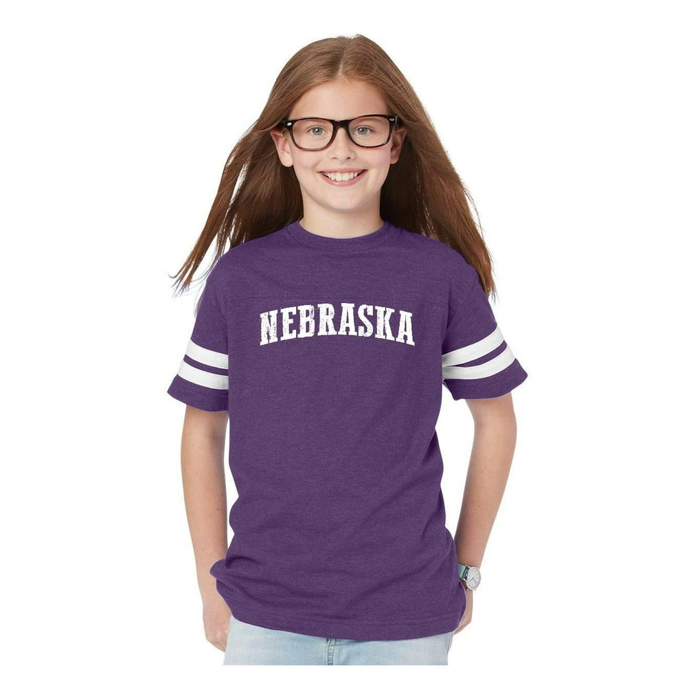 Mom's Favorite - Youth Nebraska Football Fine Jersey T ...