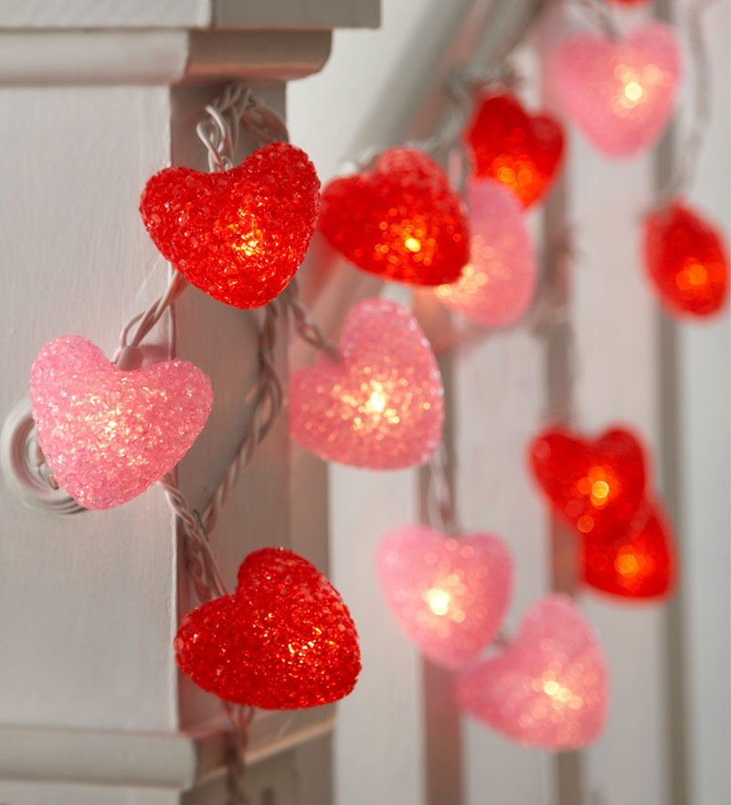 LED String Lights Fairy Love Heart Shaped LED Girls Romantic Bedroom Decor C9H5