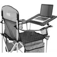 thumbnail image 3 of Creative Outdoor Collapsible Folding Chair with Adjustable Table Beach & Camping Chair, Earth Diamond, 3 of 9