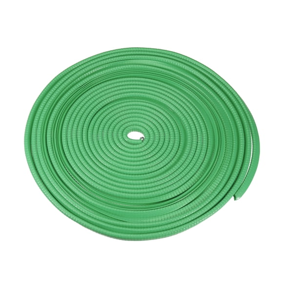 Unique Bargains Car Door Edge Guard 32.8ft U Shape Rubber Edge Trim Seal Strip Protector Universal Iron Green