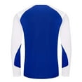 thumbnail image 5 of qolati Workout Shirts for Men Casual Raglan 3/4 Long Sleeve Athletic Tees Tops Plus Size Soft Basic Sports Baseball Gym T Shirts Blue L, 5 of 7