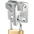 thumbnail image 5 of 3 Pcs Sliding Door Lock Padlock Hasp Door Lock Latch Buckle Lock Anti-theft Hook, Stainless Steel Brushed Finish, 5 of 5