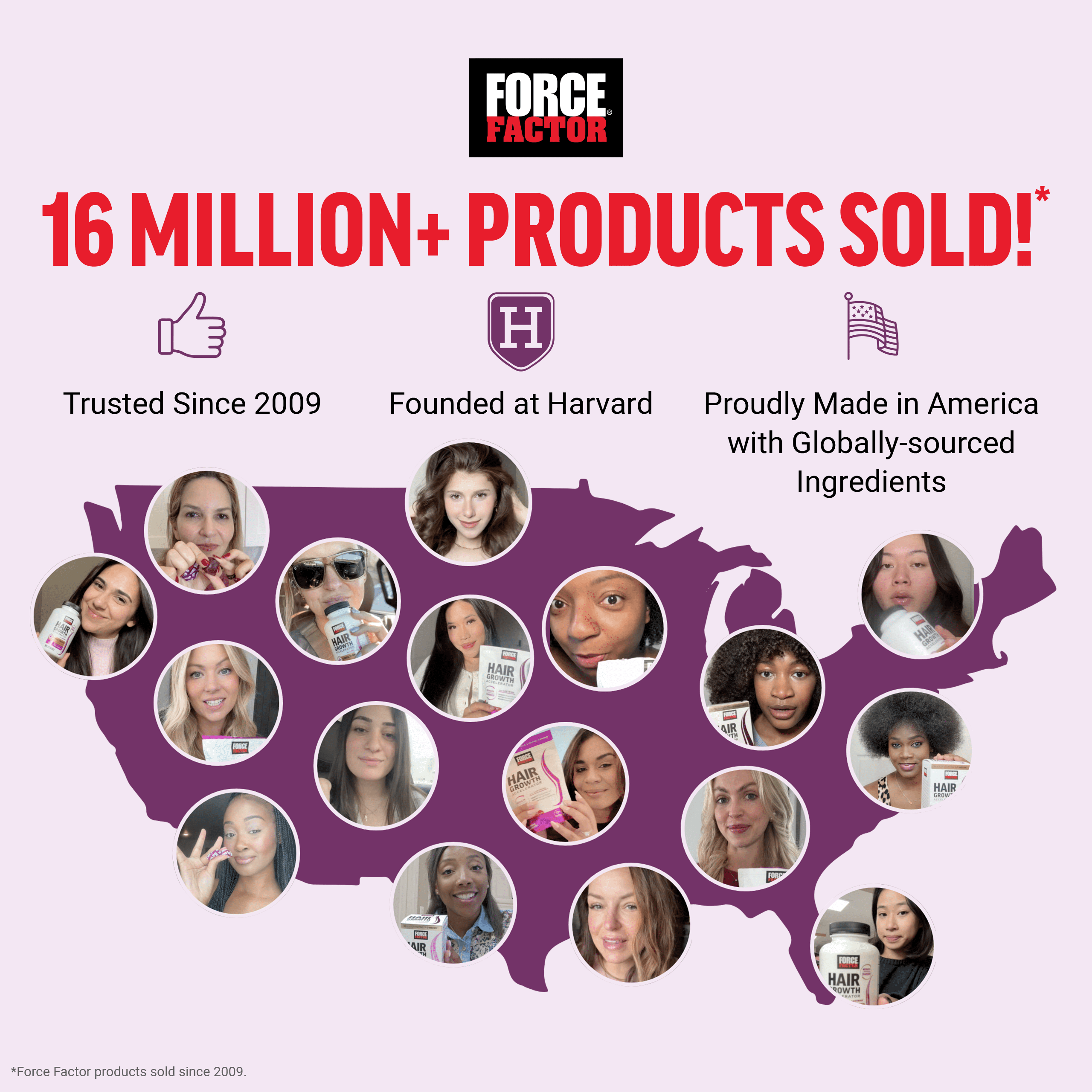 Force Factor Hair Growth Accelerator, Hair Growth Vitamins for Women & Men with Clinically Studied Lustriva & Biotin, Mixed Berry, 60 Soft Chews