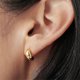 thumbnail image 5 of Pendientes de acero inoxidable con galvanoplastia en oro de 14 quilates shaofei estilo minimalista, 5 of 5