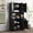 Black, variant on Rustic Oak Wardrobe - Rich Texture and Good Stability in Bedroom