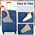 thumbnail image 6 of Softside Luggage 5 Piece Set, 20" Carry-on Luggage, 24" Checked Luggage and 28" Lightweight Suitcase and Toiletry Bag for Travel with TSA Lock Spinner Wheels, 6 of 7
