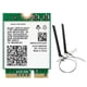 thumbnail image 1 of For Intel AX411 WiFi Card+2X8DB Antenna for Laptop/PC Win10/11-64Bit, 1 of 5