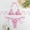 001Pink, variant on Generic Women Halters Swimsuit Two Pieces Swimwear Cute Print Bathing Suit Triangle Top and High Cut Thong Bikinis Set