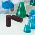 thumbnail image 1 of CATIEBYE 6Pcs Dark Brown Laboratory Bottles Wide Mouth Reagent Containers for Sample Storage, 1 of 7