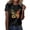 Black, variant on Trendfront Womens Butterfly Graphic Print Tee Summer Fashion Short Sleeve T-Shirts Crewneck Casual Artistic Nature Style Trendy Tops