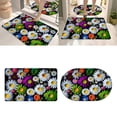 thumbnail image 2 of Floral Tech Fabric Bath and Entry Mat Set Absorbent Non- Door Mats for Home 2PCS, 2 of 6