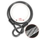 thumbnail image 4 of 1 juego de candado de cadena antirrobo para bicicleta, con forma de U, con cable de acero y llave, accesorios para bicicleta de montaña, motocicleta, bicicleta eléctrica (negro y naranja), 4 of 7
