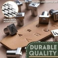 thumbnail image 3 of ICQOVD DIY Stamping leather Tool 36pcs 1/4 inch Leather Alphabet Letters Numbers, 3 of 8