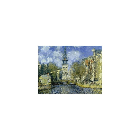 Trademark Fine Art "The Zuiderkerk at Amsterdam" by Claude Monet