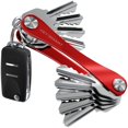 thumbnail image 1 of Llavero KeySmart Compact, organizador de llaves con capacidad para hasta 14 llaves, color rojo, 1 of 7