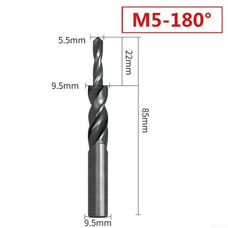 

90/180 Degree HSS Counterbore Spiral Step Drill Bit For Metal DrillingChamfering