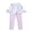 Purple, variant on CPNG Girls Skirted Leggings Stretchy Athletic Workout Dance Tennis Yoga Leggings with Ruffle Skirt Daily Tights for Girls