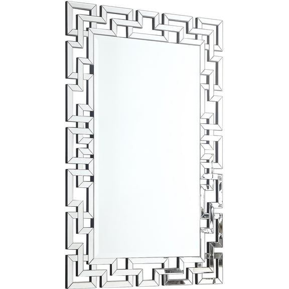 Maykoosh Rustic Romance Mirror - Oversized 40" W x 60" H, Features Intertwined Geometric Frame for a Stunning Focal Point in Any Room!