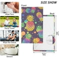 thumbnail image 6 of Dreamtimes Rainbow Pineapples Bath Towels Set 16×28 inches, Cotton Face Towel Water Absorbent Lightweight Quickdry Hand Towels for Bathroom Ktichen Travel Gym, 6 of 7