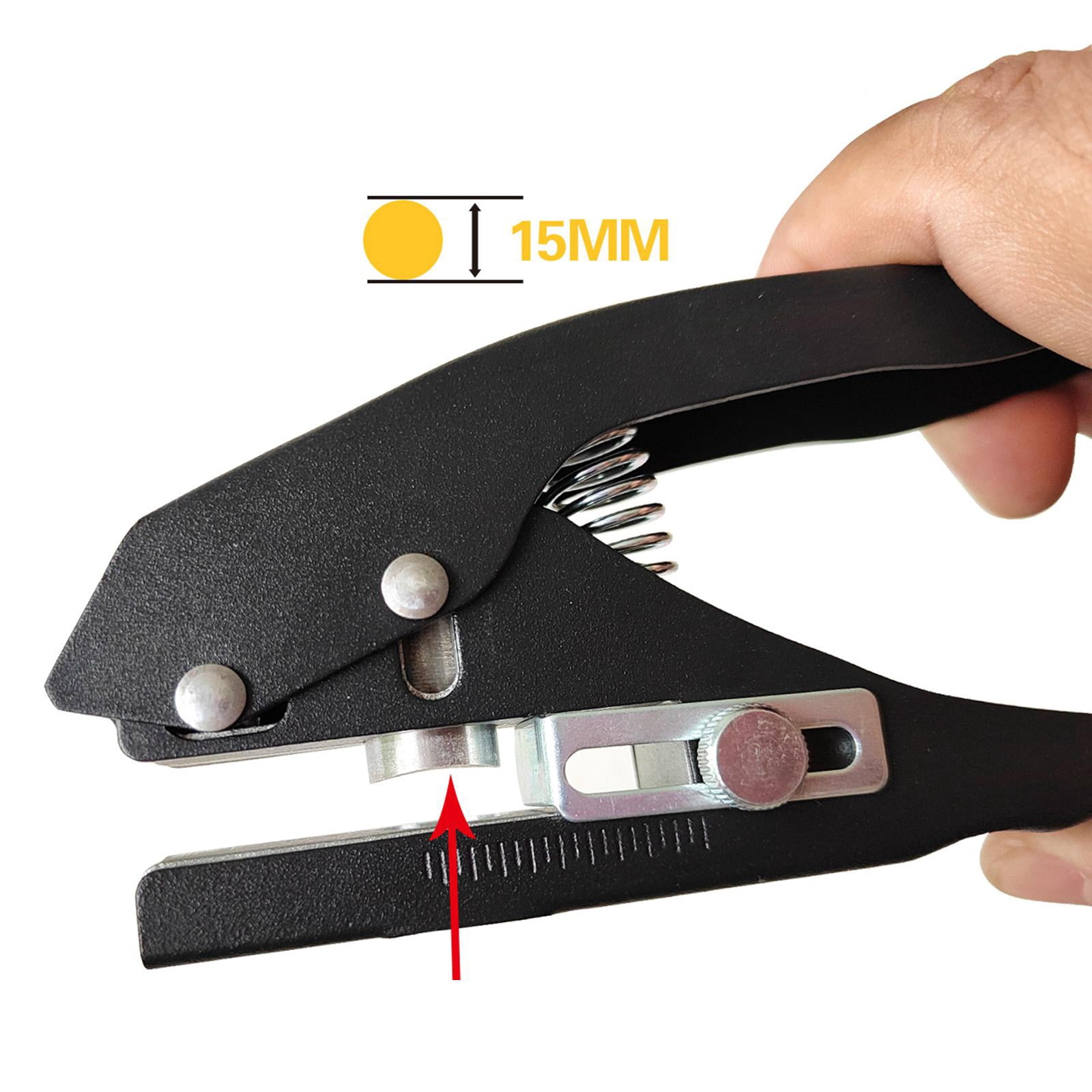 Portable Hole Puncher Durable Heavy Duty metal Banding Hole Punch Pliers for Paper Greeting Cards Tag DIY Woodworking