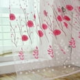 thumbnail image 4 of Youmylove Sheet Curtain Clear Shower Liner Sheer Voile Panel Fabric Window Drape Leaves 1 Tulle Curtain Home Decor Styles Shower Curtain Curtains Rose, 4 of 5