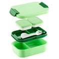 thumbnail image 1 of Chendee Lunch Box, Leakproof Lunch Box For Kids With 4 Compartments 2 Sauce Pot Set,Green, 1 of 9