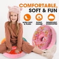 thumbnail image 2 of Cheer Collection Reversible Plush Donut Throw Pillow, 2 of 5