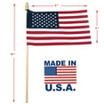 thumbnail image 3 of Handheld American Flags - 4 x 6 inch with SpearTop, Ideal for Patriotic Decorations or Celebrations 50 Pack, 3 of 6