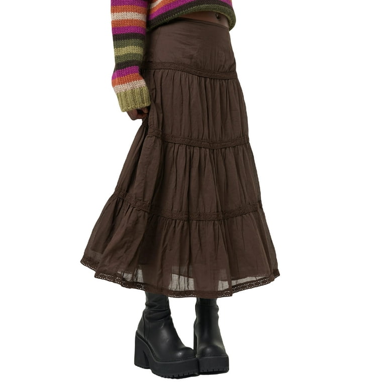 Midi Skirts for Women Teen Girl Fairy Grunge Skirt Vintage Midi Skirts for Women Teen Girl Fairy Grunge Skirt Vintage