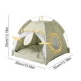 thumbnail image 3 of Pisexur Suministros para mascotas Cama semicerrada para mascotas Tienda plegable para mascotas al aire libre Tienda de campaña para mascotas de verano a prueba de mosquitperros, gatos y animales, 3 of 6