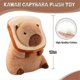 thumbnail image 4 of Lindo peluche de capibara con pan Kawaii Suave muñeco de peluche de capibara Almohada de animales de peluche de capibara Juguetes, 4 of 5