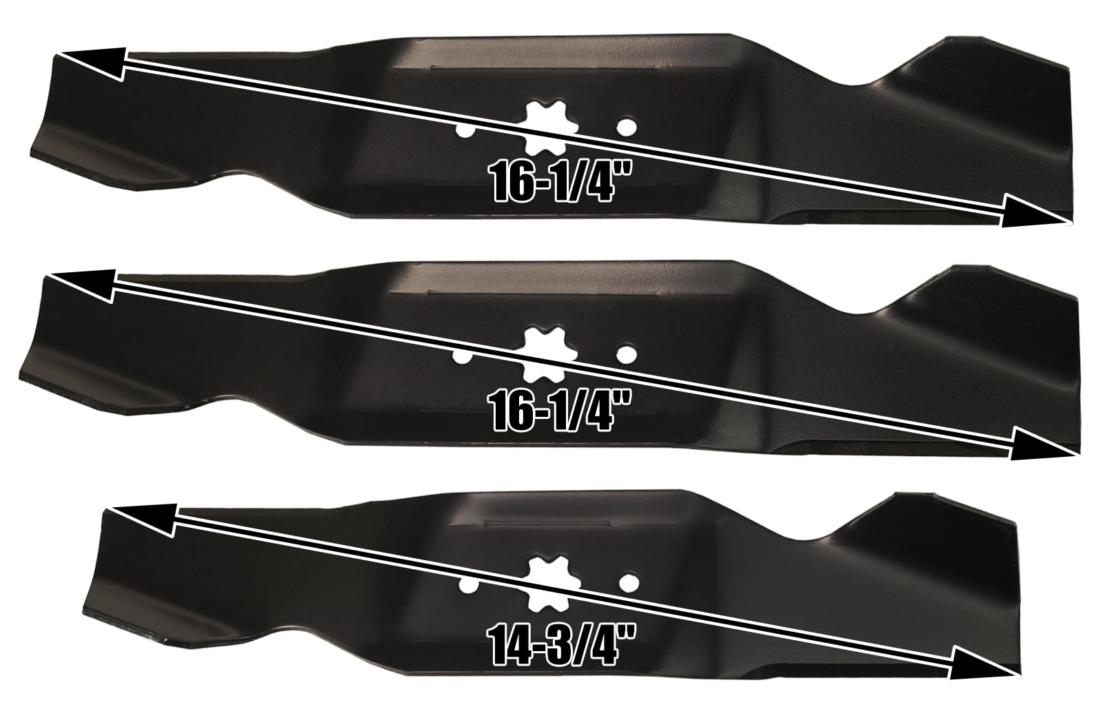 3 USA Mower Blades MTD® 742-0543 942-0543 742-0542 942-0542 46" Deck