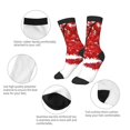 thumbnail image 3 of Goofa Red Maple Leaf Pattern Children's Crew Socks, Kids' Daily Wear and Sports Socks, Breathable Socks, Sports Socks, Moisture-Wicking Socks for Children, 3 of 6