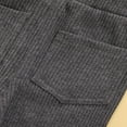 thumbnail image 6 of KEINXS Toddler Baby Girls Leggings Rib Knit Bottom Pants with Pocket Fall Winter Warm Clothes Black 5-6 Years, 6 of 7