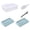 Light Blue, variant on Spherical Ice Silicone Tray Medium Size 33 Wells Reusable Beverage Freezer Mold
