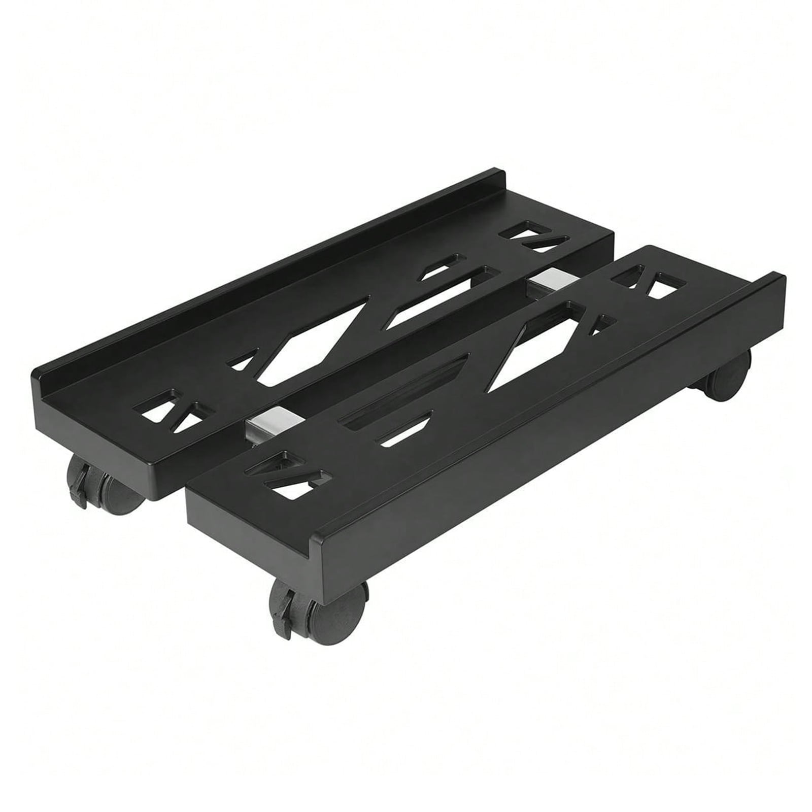 Mobile Computer Tower Stand with Adjustable Wheel Rolling PC Case Holder Enhances Cooling and Flexibility